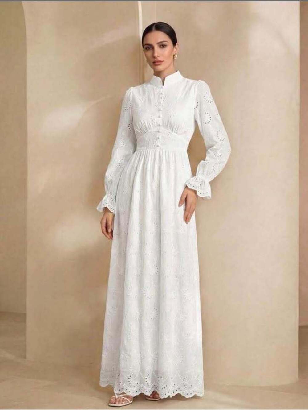 New Women’s White Temple Dress_size Medium